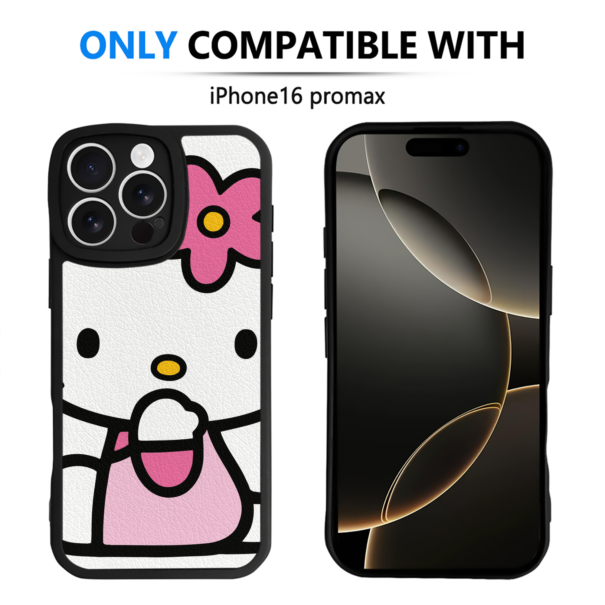 （画像用） Hello Kitty ハローキティ 【iPhone 16シリーズ対応】シリコンスマホケース（レザー調） 材質：シリコン
